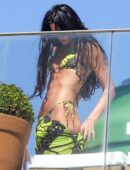 Dua Lipa Booty in Thong Bikini at Rooftop in Rio