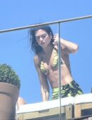 Dua Lipa Booty in Thong Bikini at Rooftop in Rio