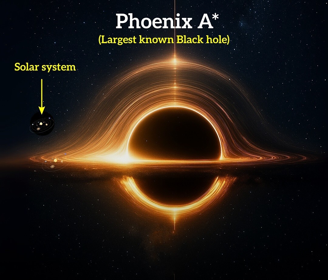 Phoenix A - Largest Supermassive Black Hole discovered near Earth