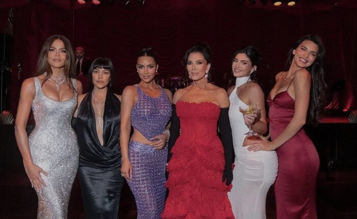 Kim Kardashian Booty in a See-through Mesh Dress