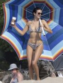 Nina Dobrev Booty Sizzles in Striped Bikini – Jalisco Beach Bombshell