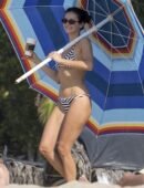 Nina Dobrev Booty Sizzles in Striped Bikini – Jalisco Beach Bombshell