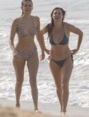 Nina Dobrev Booty Sizzles in Striped Bikini – Jalisco Beach Bombshell